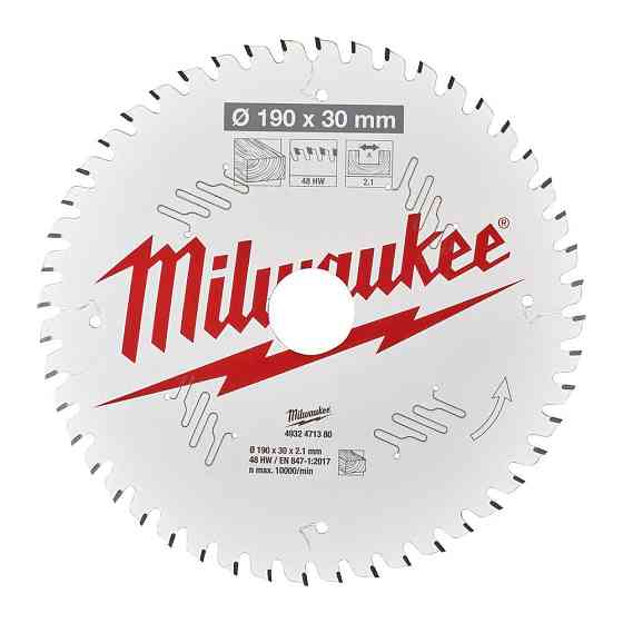Диск пиляльний PFTE THIN KERF MILWAUKEE, O190х30х2,1мм, 48 зуб. Одеса