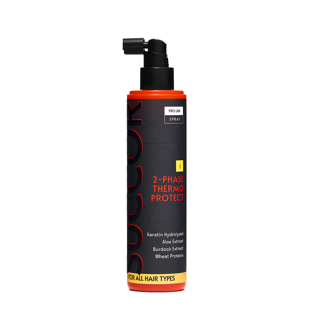 Двофазний термозахисний спрей для волосся 2-Phase Thermo Protect Spray Succor 250 мл Київ - фото 9