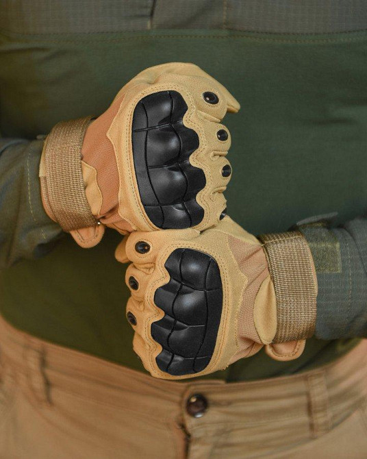 Перчатки OUTDOOR TACTICS ІЗ ЗАХИСТОМ coyot ВТ6011 Одесса - изображение 3