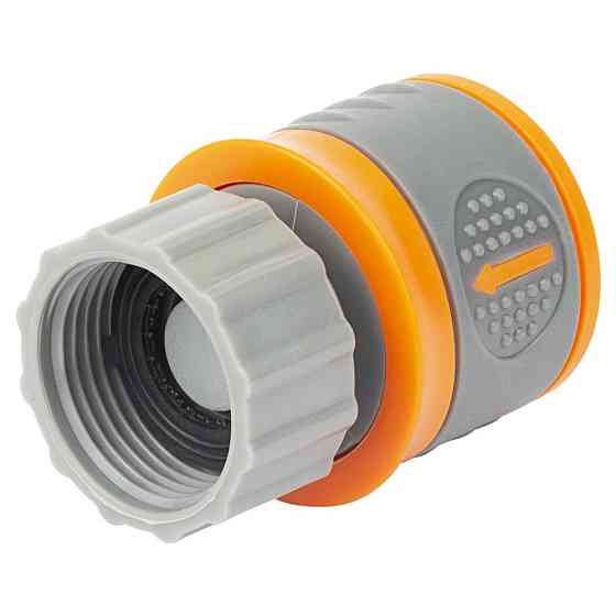 Конектор 1⁄2" швидкознімний на кран у/р 3⁄4" аквастоп (ABS+TPR) FLORA (5015584) Київ