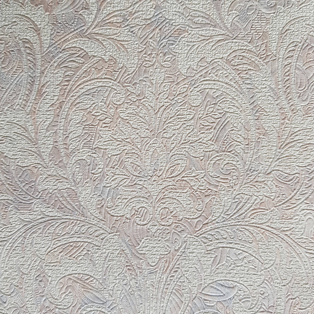 Шпалери метрові вінілові на флізелін Yuanlong Samsara східний малюнок вензелі завитки бежеві блакитні Київ - фото 1