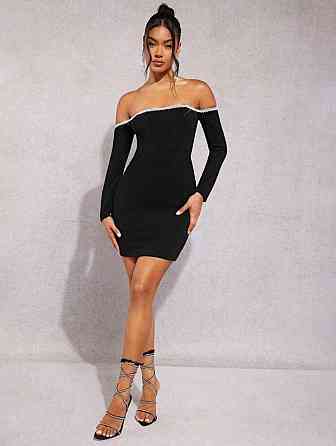 Женская стильная вечерняя мини-платье из бархата с камнями 46/48 Одесса