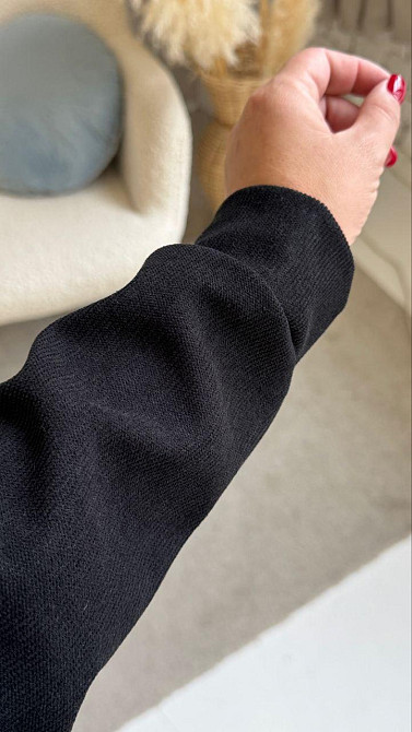 Женский стильный костюм двойка: кофта и штаны вельвет на плотном флисе Чорний, 40/42 Одесса - изображение 10