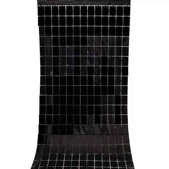 Дождик для фотозоны кубиками 2 м на 1 м черный Киев