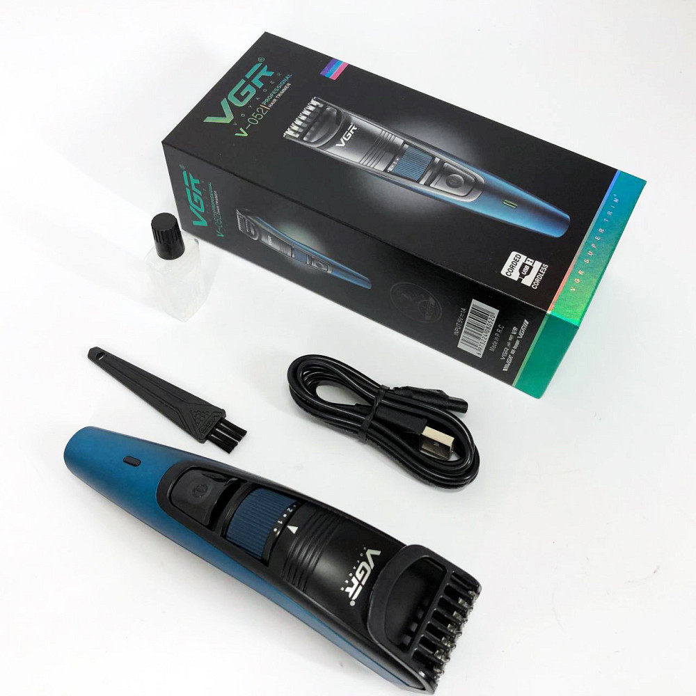 Практична машинка для стрижки волосся VGR, Тример для стрижки акумуляторний професійний QY-35 Івано-Франківськ - фото 3