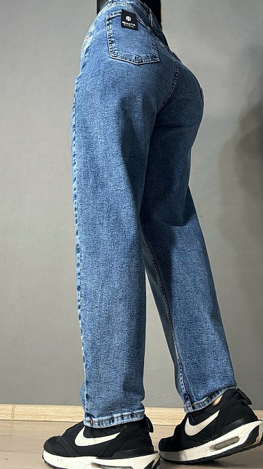 Джинси жіночі Mikaletta 13125 MOM comfort стрейчеві великі розміри сині, синій, З4, 34, 93 см, 115 см Київ - фото 15