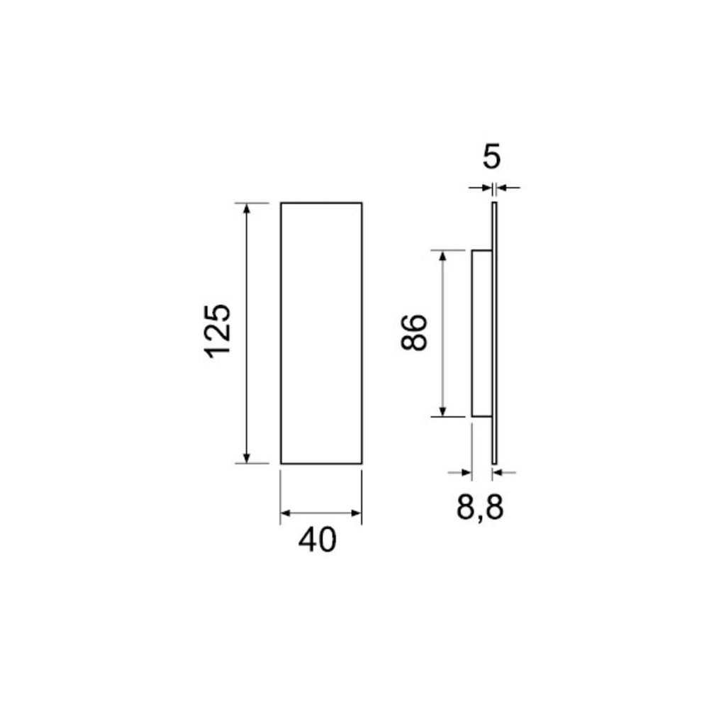 Ручка на раздв. дверь Fimet 3663AS F05 мат хром Киев - изображение 2