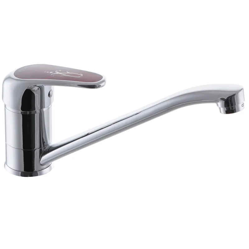 Смеситель для кухни Cron Magic 555 (красная ручка) (CR0110) Киев - изображение 1