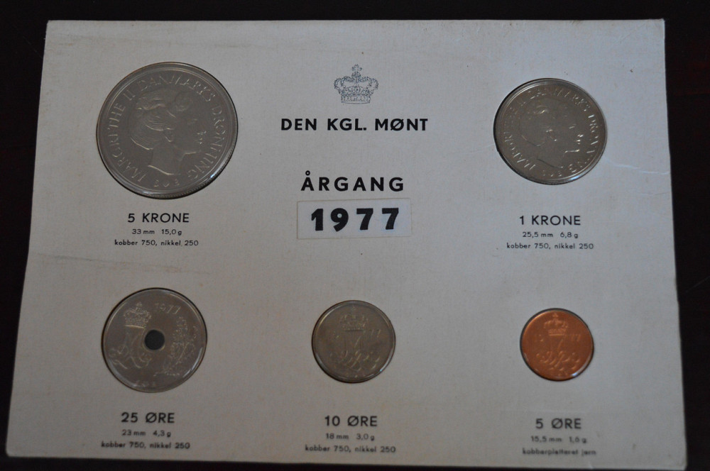 Мінт сет Данії, 1977 р Полтава - фото 1