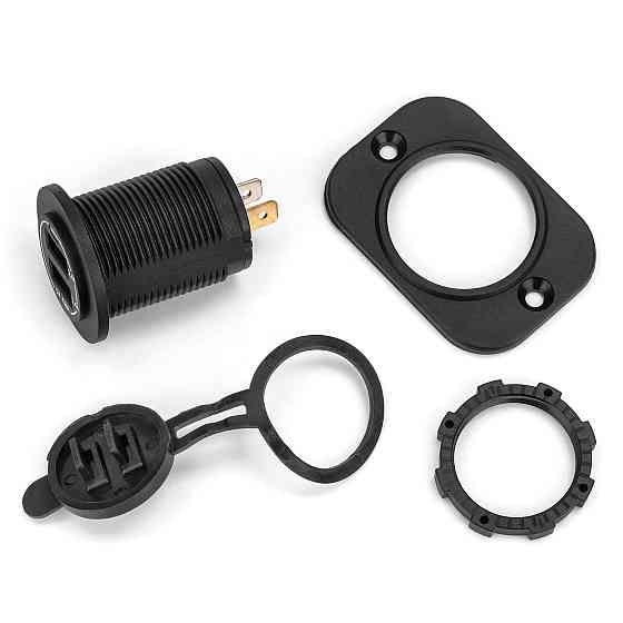 Двойное гнездо USB 4.8A C30234B (Врезное, влагозащищенное) Киев