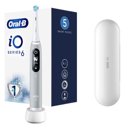 Электрическая зубная щетка Oral-B iO Series 6 iOM6.1A6.1K Grey Opal Винница - изображение 1