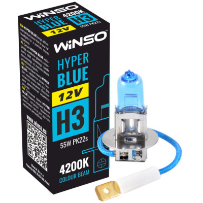 Автолампа WINSO H3 HYPER BLUE 4200K 55W (712340) Винница - изображение 2