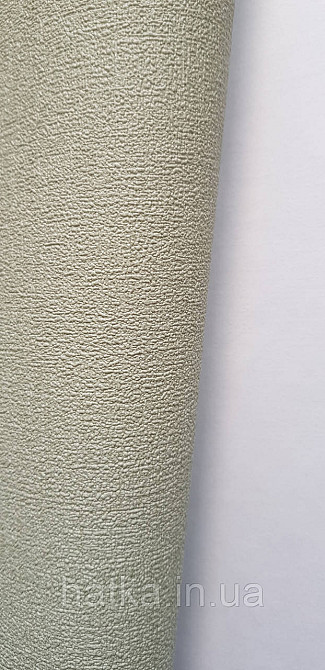 Шпалери вінілові на флізеліні метрові Rasch Novella 1,06х10 однотонні матові структурні зелені салатові Київ - фото 3