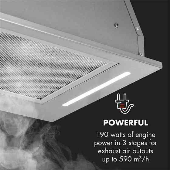 Внизу Під витяжкою 90 см 590 м3/год матова неіржавка сталь 90 см (Німеччина, читати опис) Рівне