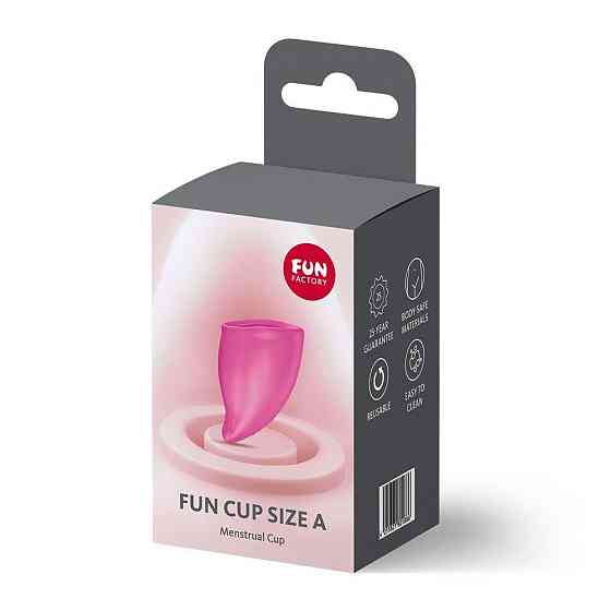 Менструальна чаша Fun Factory FUN CUP SIZE A Magenta, багаторазова, діаметр 4 см, об’єм 20 мл Sex Aura Київ