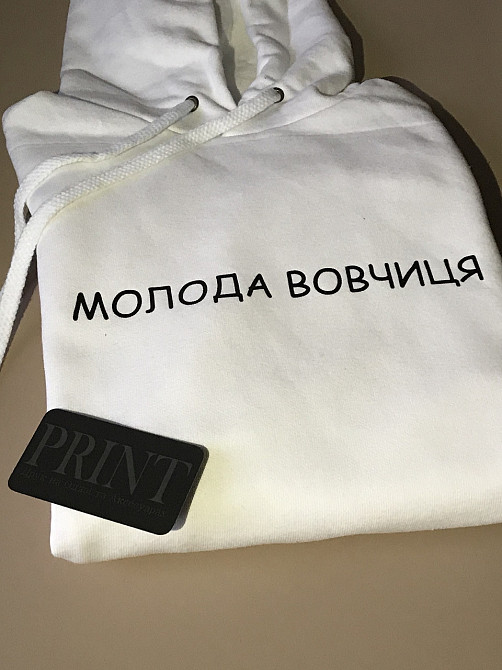 Чоловіча/Жіноча толстовка з капюшоном і кишенею МОЛОДА ВОВЧИЦЯ Чернівці - фото 3
