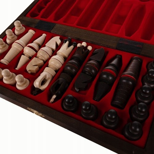 Дерев'яні королівські шахи з королівського граба 31x31 см Ruhhy (26038) Нововолинськ - фото 6