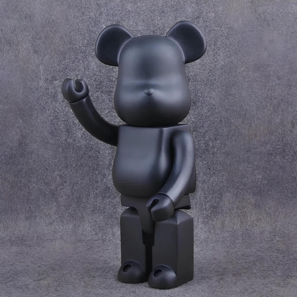 Дизайнерская игрушка Беарбрик 28 см чёрный. Статуэтка Bearbrick 400% Black. Bearbrick Киев - изображение 5