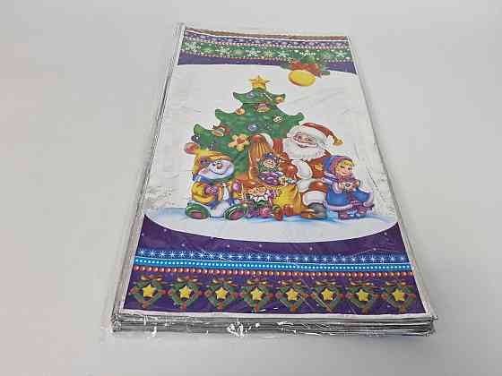 Пакеты фольгированные новогодние для конфет (30*50) №6 Новогодний хоровод (100 шт) Харьков