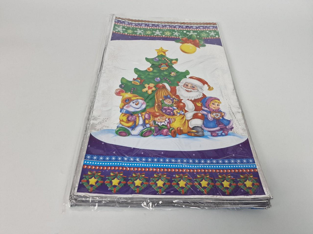 Пакети фольговані новорічні для цукерок (30*50) No6 Новорічний хоровод (100 шт.) Харків - фото 1