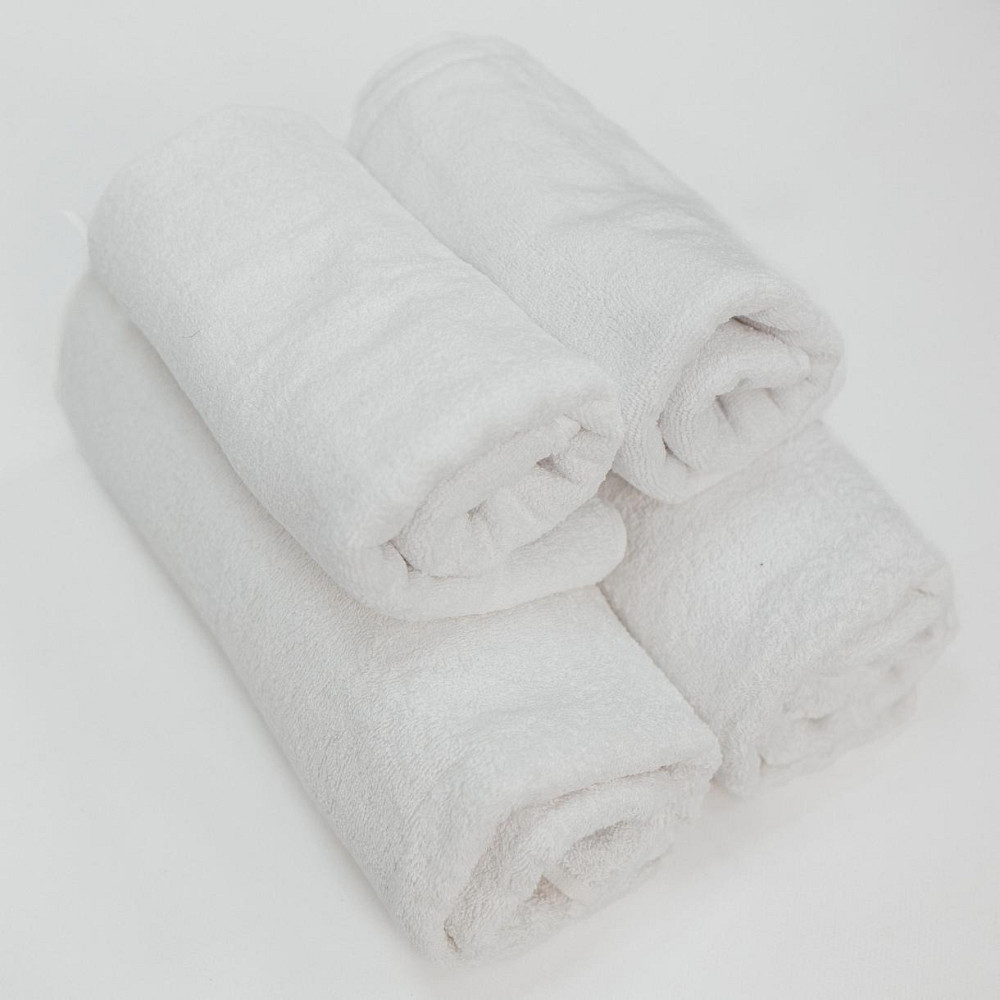 Набір Махрових рушників , Махра,Білий,50/90 та 70/140 Київ - фото 1