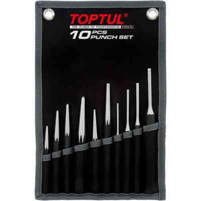 Набор инструментов Toptul выколоток и кернов, 10шт., чехол (GPAQ1001) Винница