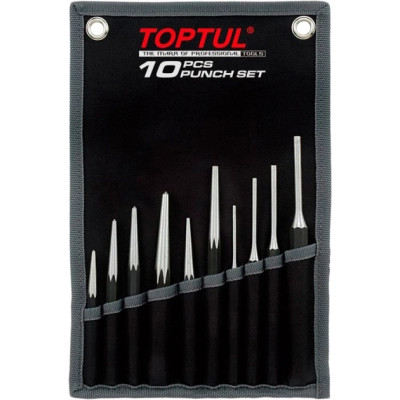 Набор инструментов Toptul выколоток и кернов, 10шт., чехол (GPAQ1001) Винница - изображение 1