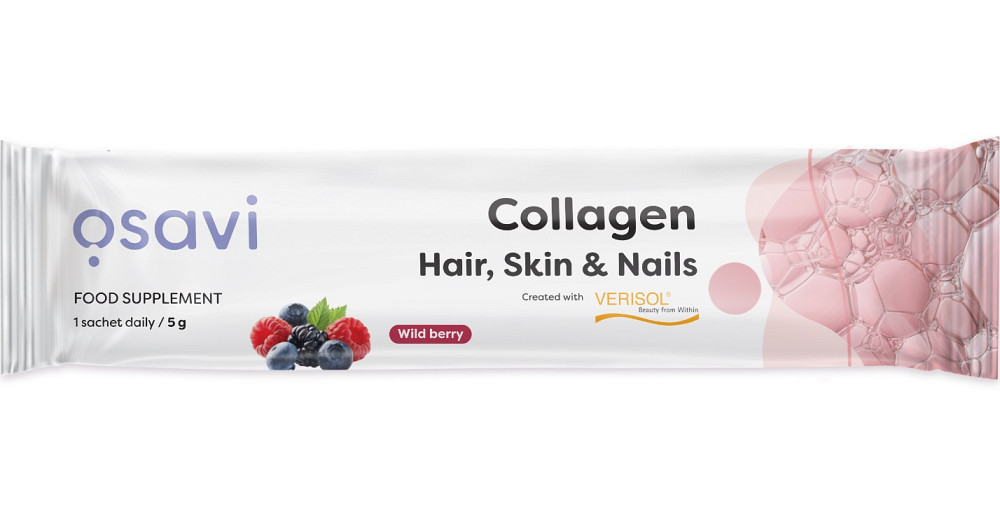 Коллаген Osavi Collagen Hair, Skin & Nails 5 г, wild berry Луцк - изображение 1