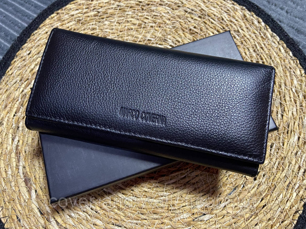 Женский кожаный кошелёк на магнитах красного цвета Marco Coverna MC 1411 Киев - изображение 1