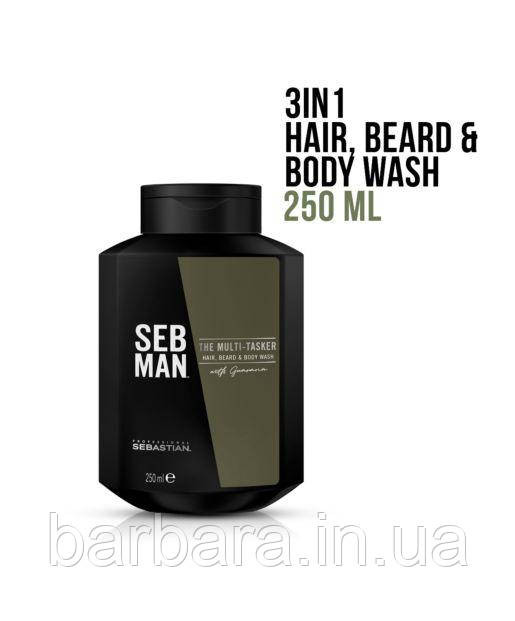 Шампунь для чоловіків 3 в1 для ухода за волосами, бородой и телом SEBMEN Киев - изображение 1