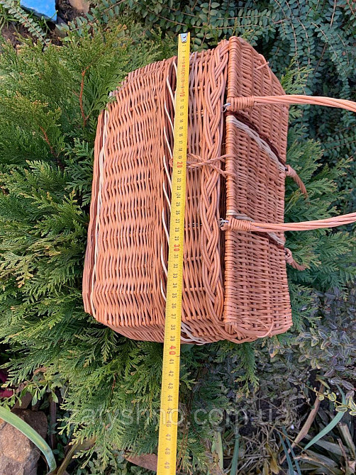 Корзина  с крышкой плетеная Киев - изображение 2