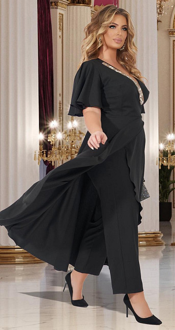 Ошатний костюм зі штанами великого розміру (56) Київ - фото 6