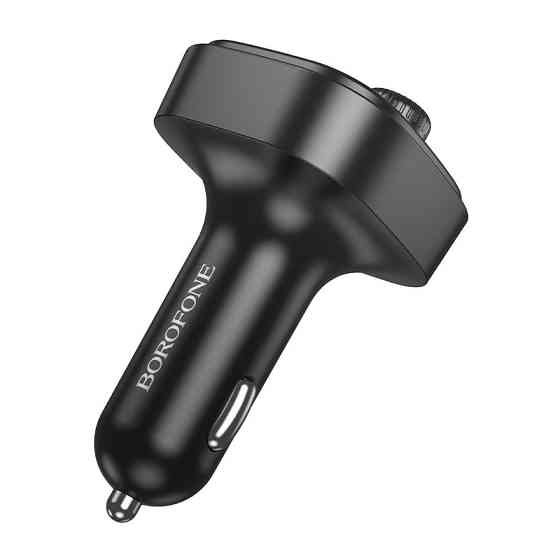 АЗП з FM-модулятором BOROFONE BC59 Heroic car BT FM transmitter Black Київ
