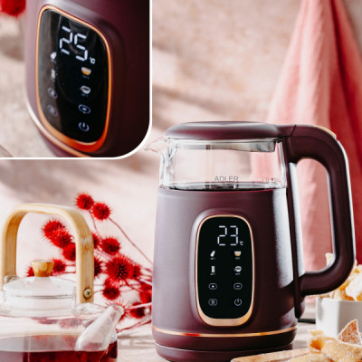 Електрочайник Adler AD 1305 burgundy Вінниця - фото 8