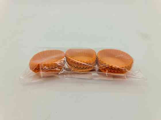 Тартолетка для кексів "Кругла помаранчева"D30 H9,5 (100шт)/3а/ (1 уп.) Харків