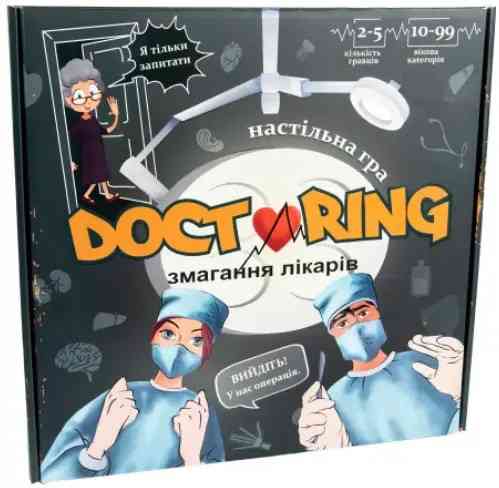 Настільна гра 30916 (укр) "Doctoring - змагання лікарів", в кор-ці 33-32-4,2 см, шт Київ