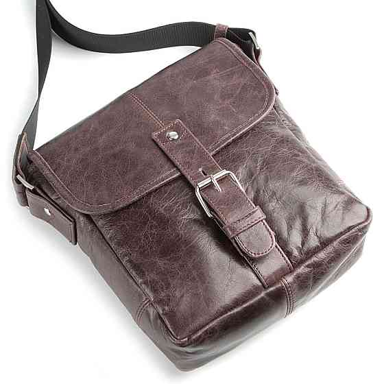 Сумка SHVIGEL 00855 з натуральної шкіри Коричнева Київ