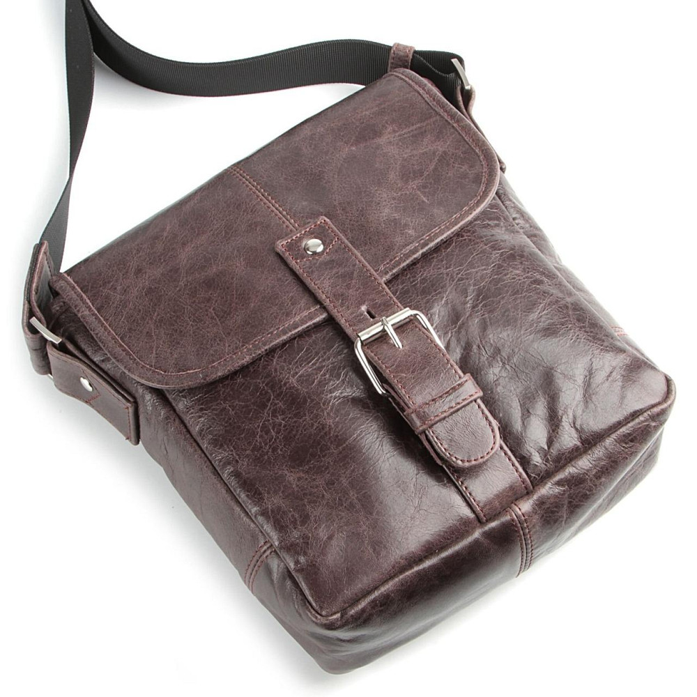 Сумка SHVIGEL 00855 из натуральной кожи Коричневая Киев - изображение 1