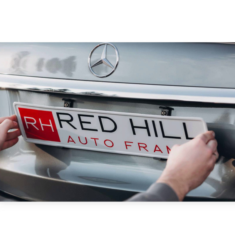 Рамка под номер, безрамочная (4 крепления под 2 номера) red hill черная Мукачево - изображение 2