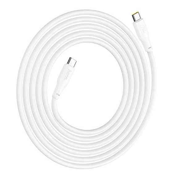 Кабель HOCO X93 Type-C to Type-C 240W, 1m, TPE, TPE connectors, White (6931474790736) Киев