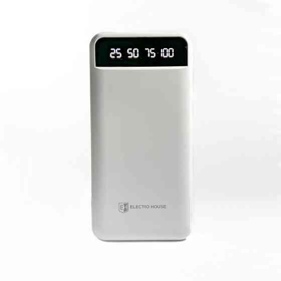 Павербанк для гаджетов 20000 mAh с фонариком type-c Белый Киев