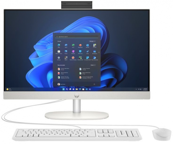 Комп'ютер персональний моноблок HP 240-G10 23.8" FHD IPS AG, Intel U5-125U, 16GB, F512GB, UMA, WiFi, кл+м, 3р, Win11P, білий Київ - фото 1