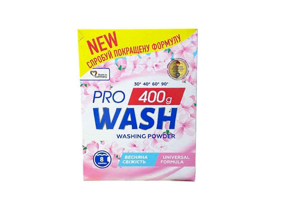 Стиральный порошок 400г авт/рук Универсальный Весенняя свежесть ТМ ProWash Киев - изображение 1