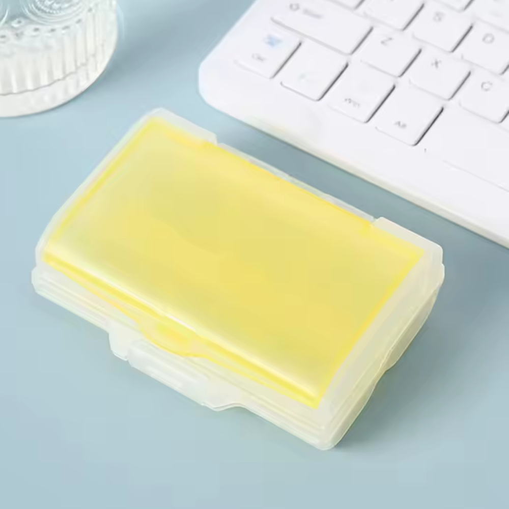 Контейнер для лекарств и таблеток, бокс для мелочей, пластиковый органайзер для хранения, 10×10×5см, жёлтый Каменец-Подольский - изображение 1