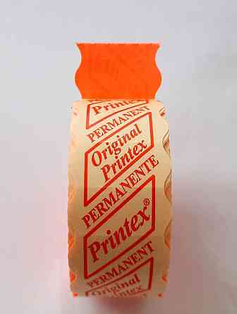 Этикетка (Ценники) под пистолет фигурная 26х12 мм, красный, 1000 шт Павлоград