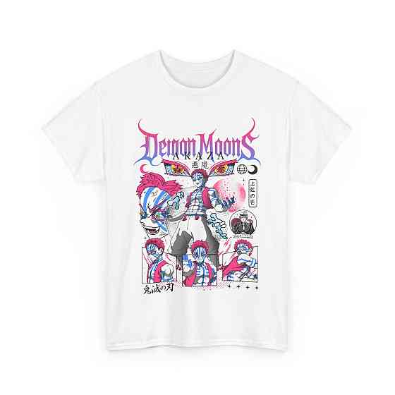 Футболка з аніме принтом Вбивця демонів оверсайз (S/M/L) Чорний AnimeJ0355 Дніпро