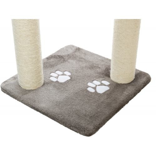 Дряпка-комплекс Trixie Altea для кошек с игрушкой на веревке сизаль/плюш серая 40х40х117 см Киев - изображение 4