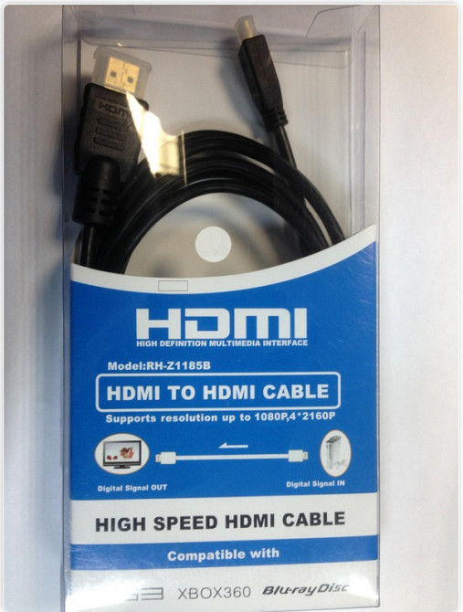 Кабель HDMI M - micro M, 3.0 м, RTL Винница - изображение 2