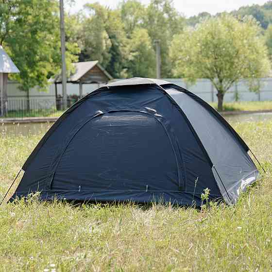 Lugi Намет двомісний 200×150×120 см кемпінговий туристичний для риболовлі LU-025B Чорний Киев