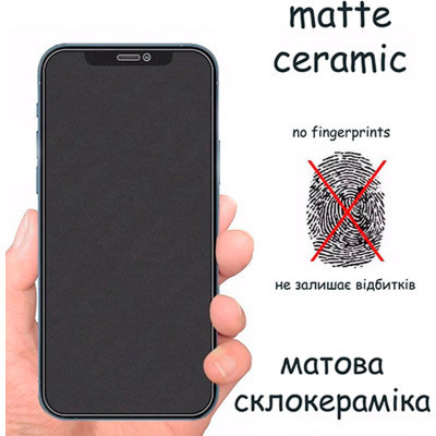 Стекло защитное Drobak Matte Ceramics Anty Spy Apple iPhone 15 Plus (292928) Винница - изображение 7